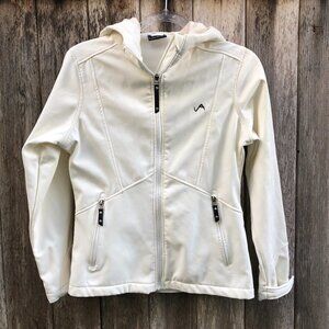 Vintage Vertical 9 Hooded Zip Up Jacket Small